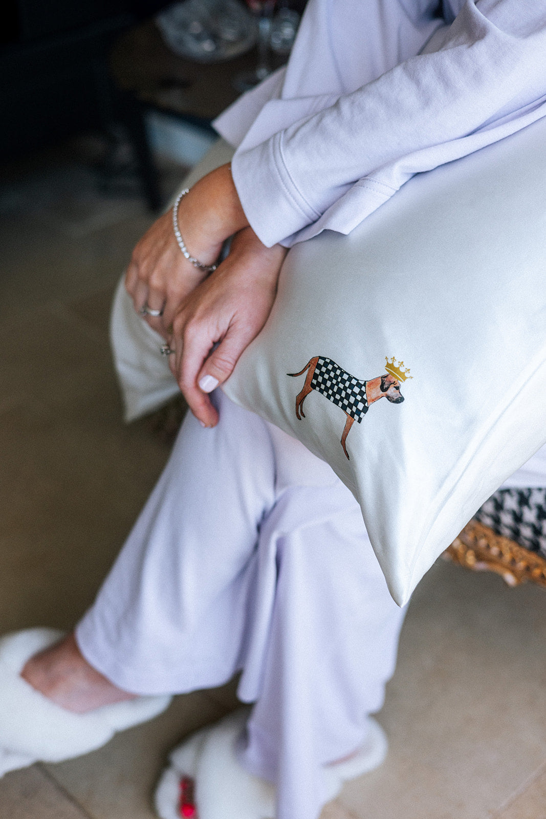 Silk Pillow Slip - Royal Hound