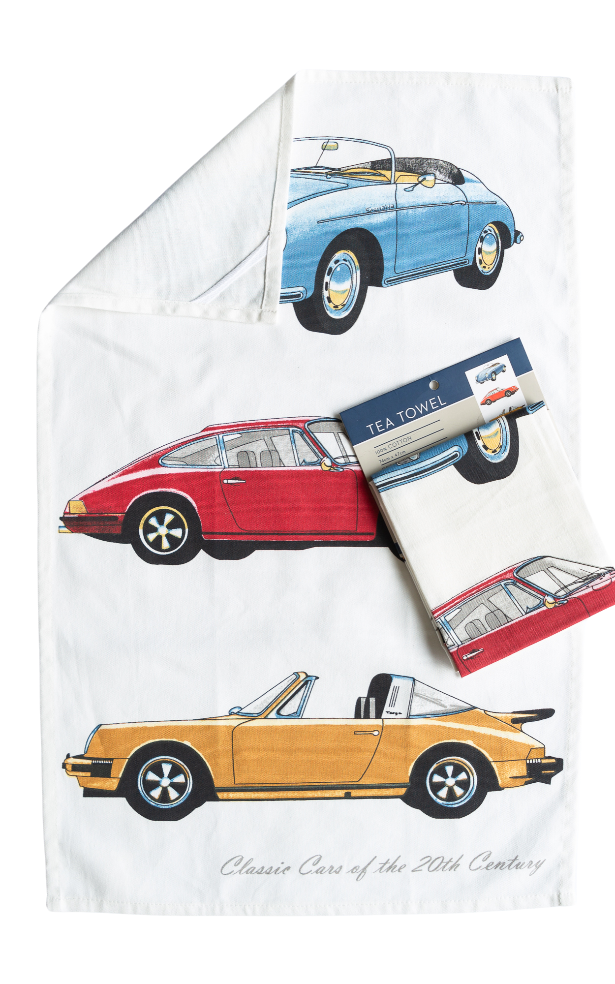 Tea Towel - Classic Cars Porsche