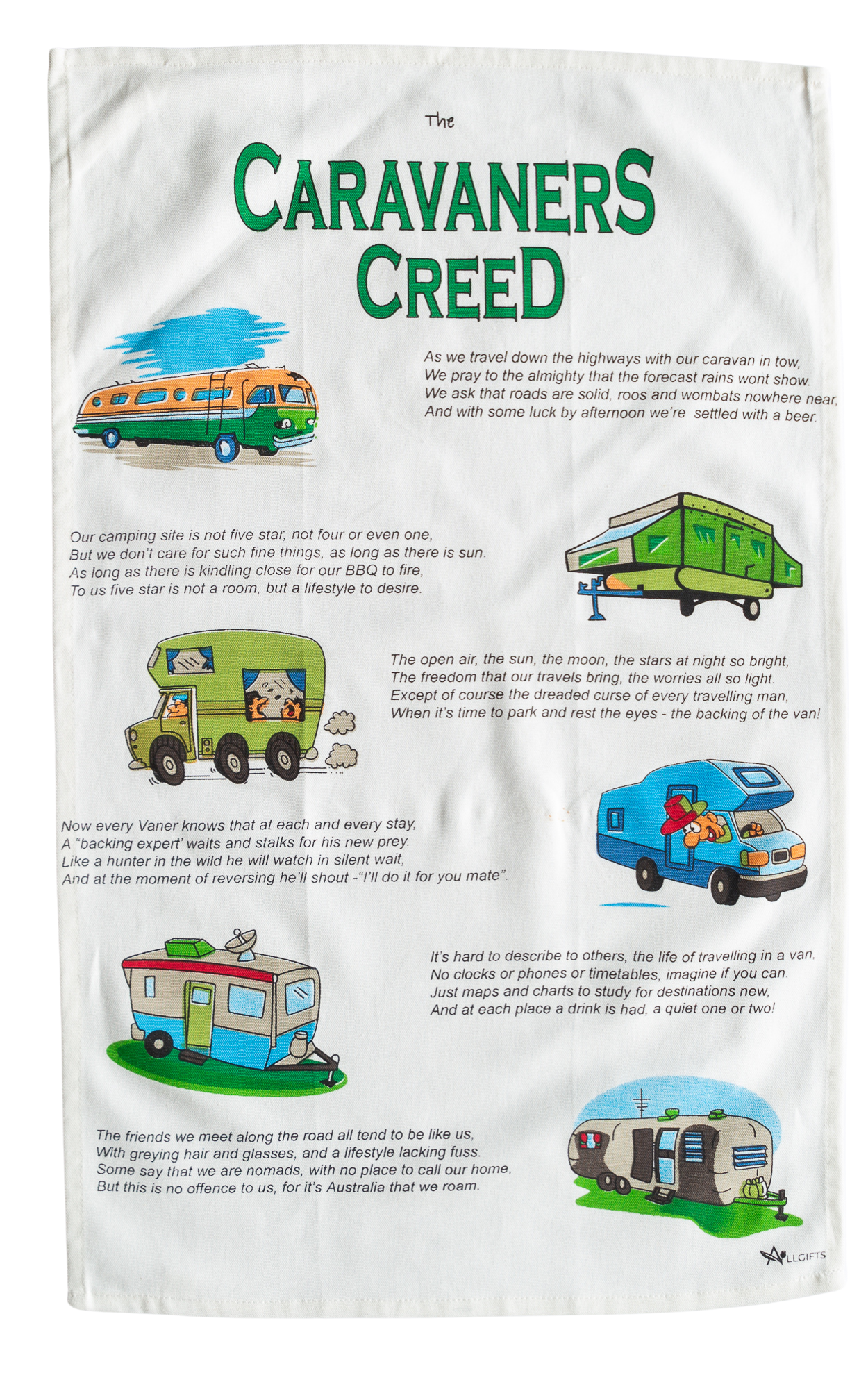 Tea Towel - Caravaners Creed