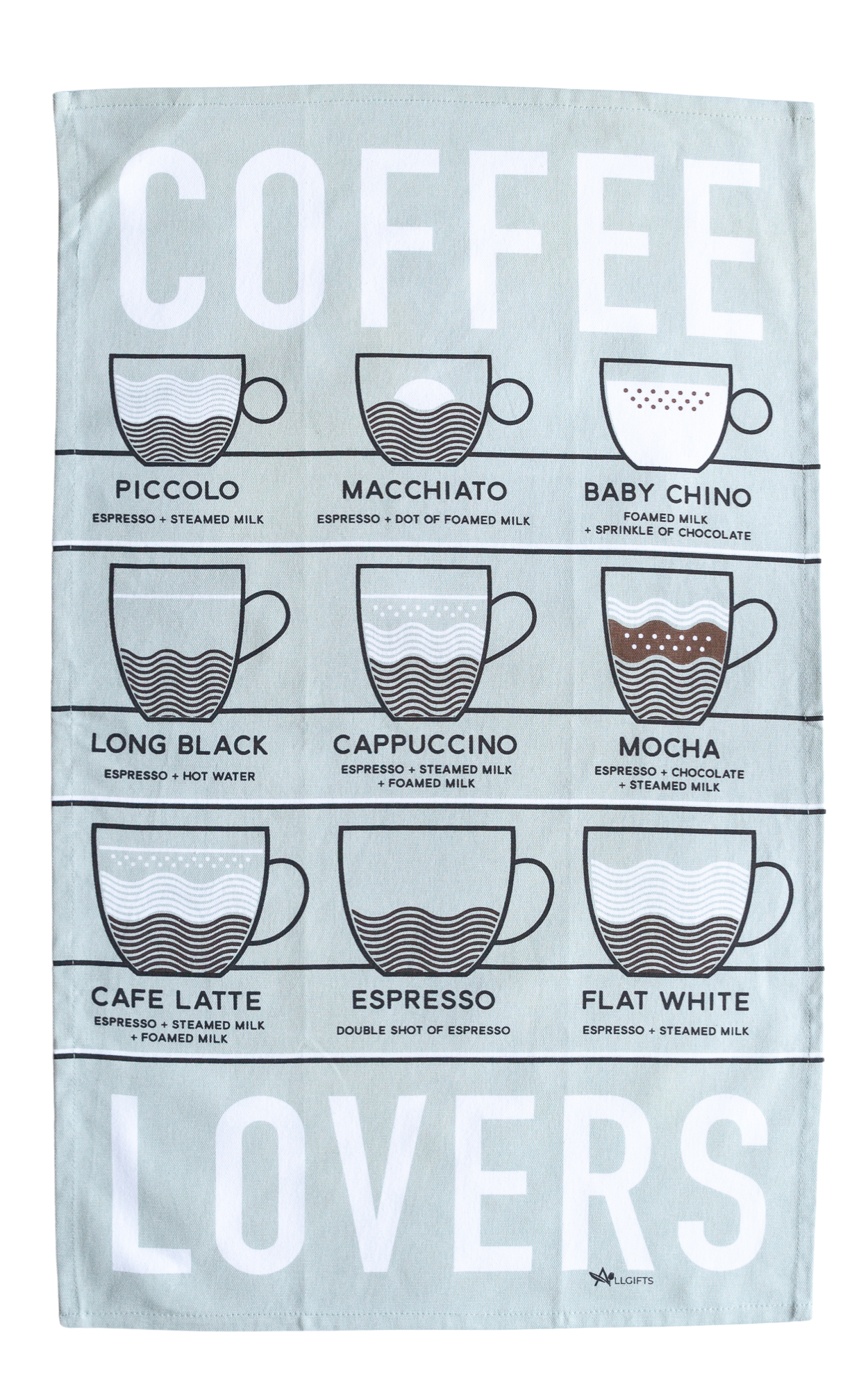 Tea Towel - Coffee Lovers