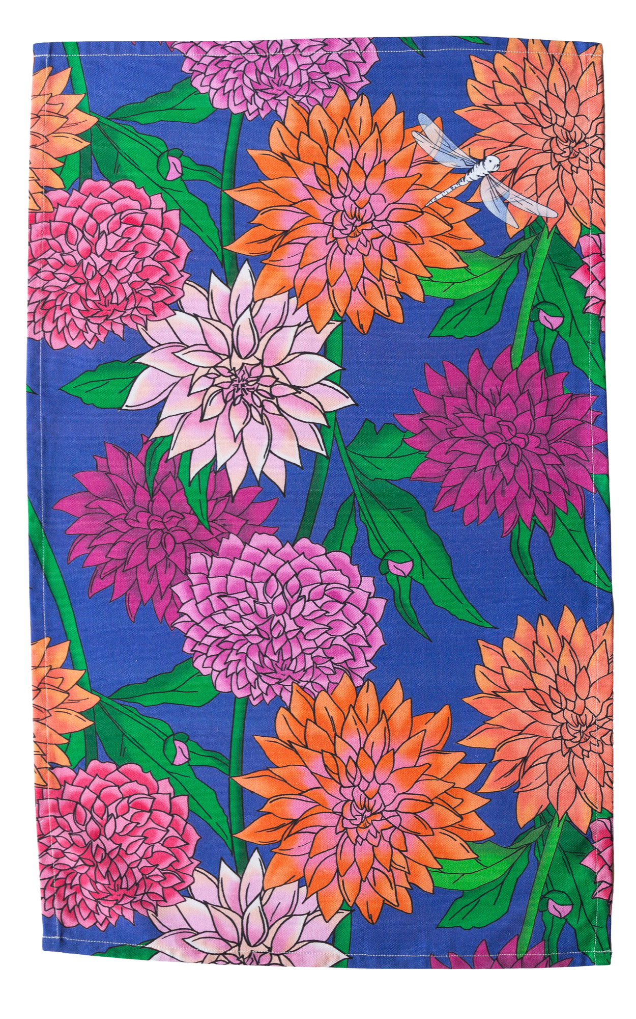 Tea Towel - Dahlias