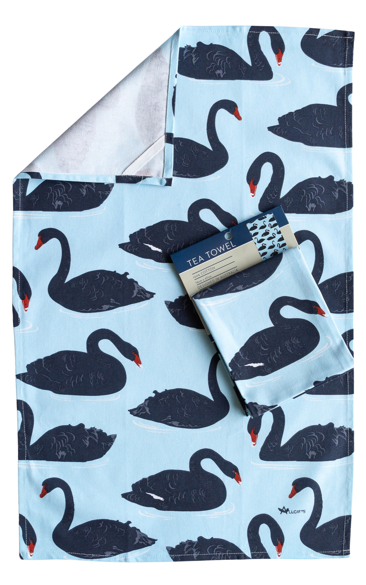 Tea Towel - Black Swans