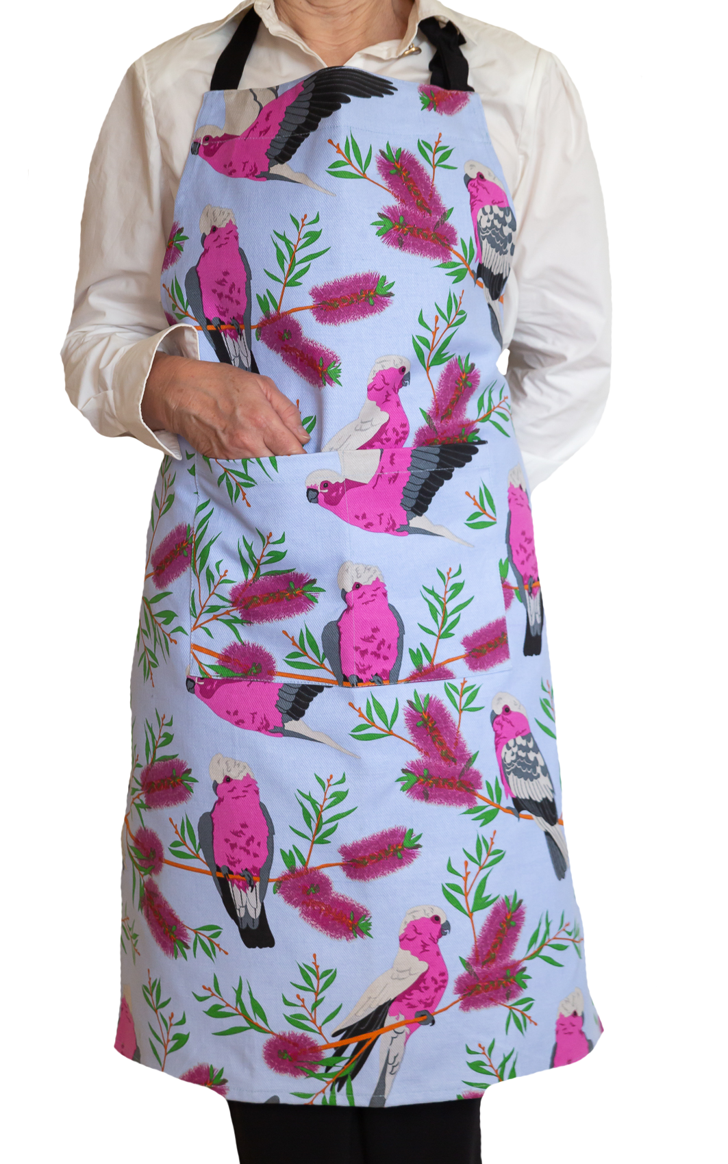 Apron (Heavy Drill) - Blue Galah