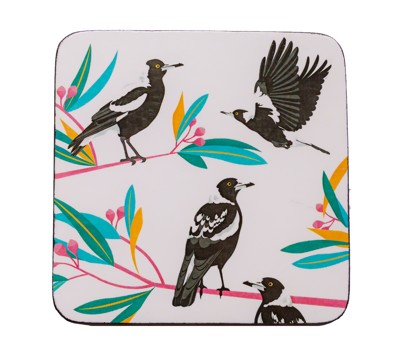 Coasters (set of 4) - Magpies