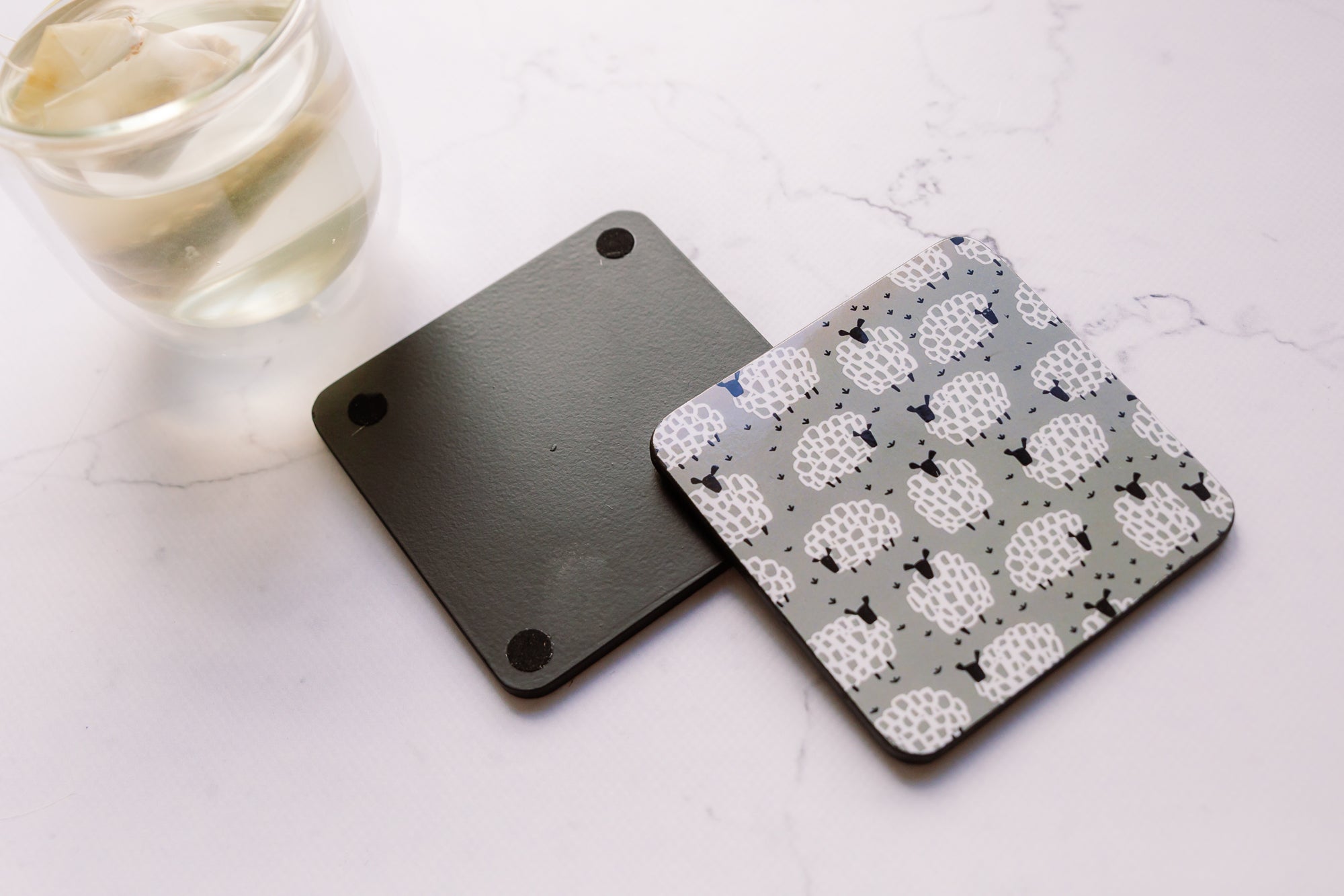 Coasters (set of 4) - Grey Sheep