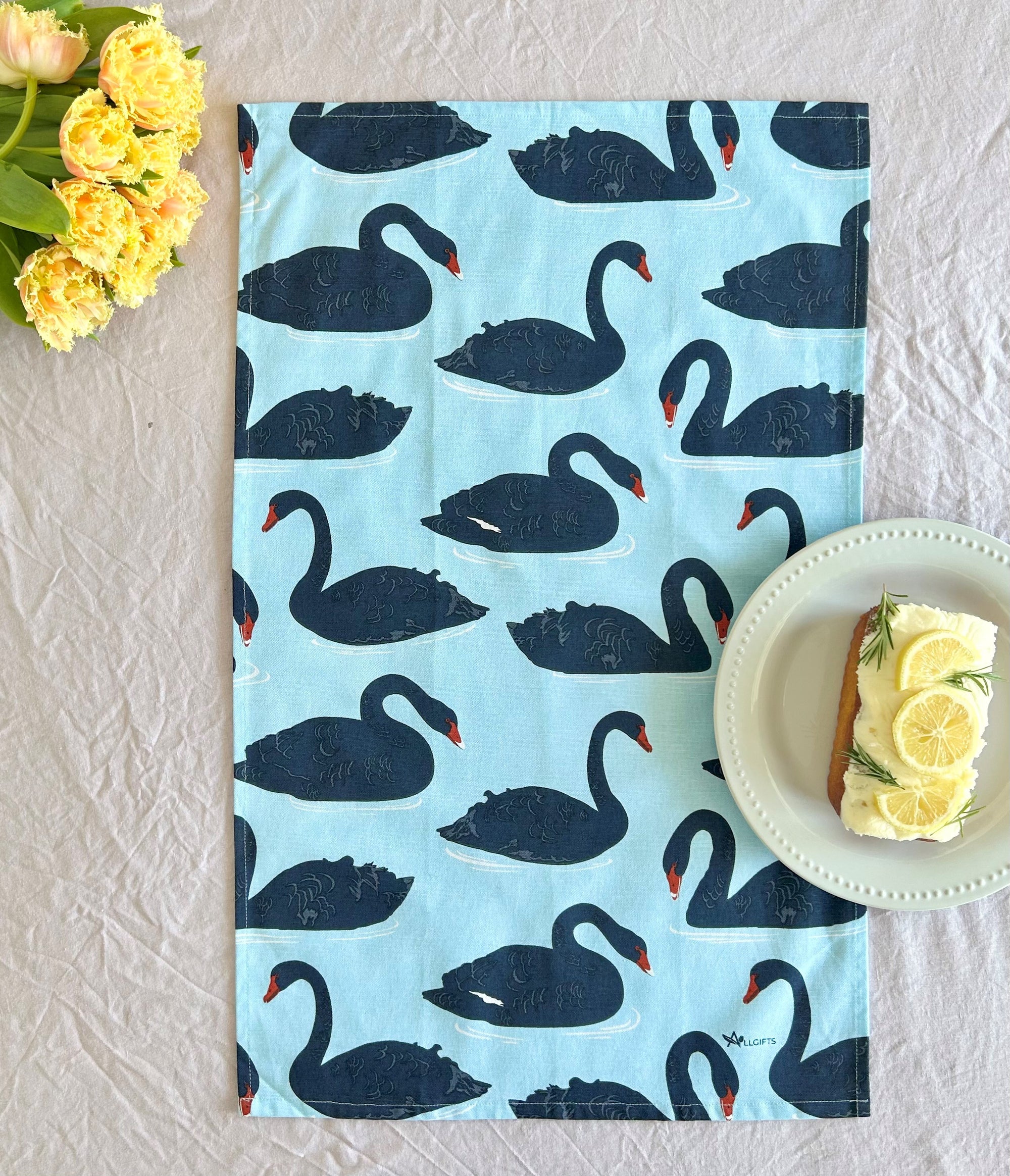 Tea Towel - Black Swans