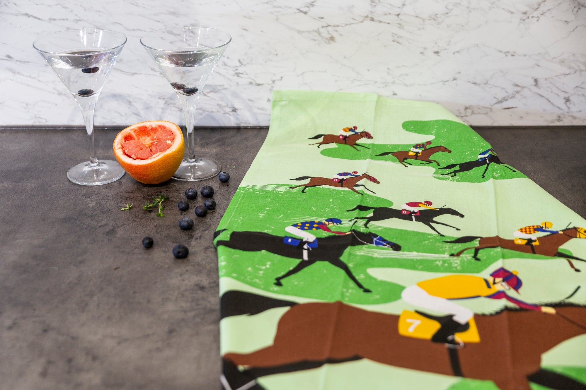 Tea Towel - Racehorses