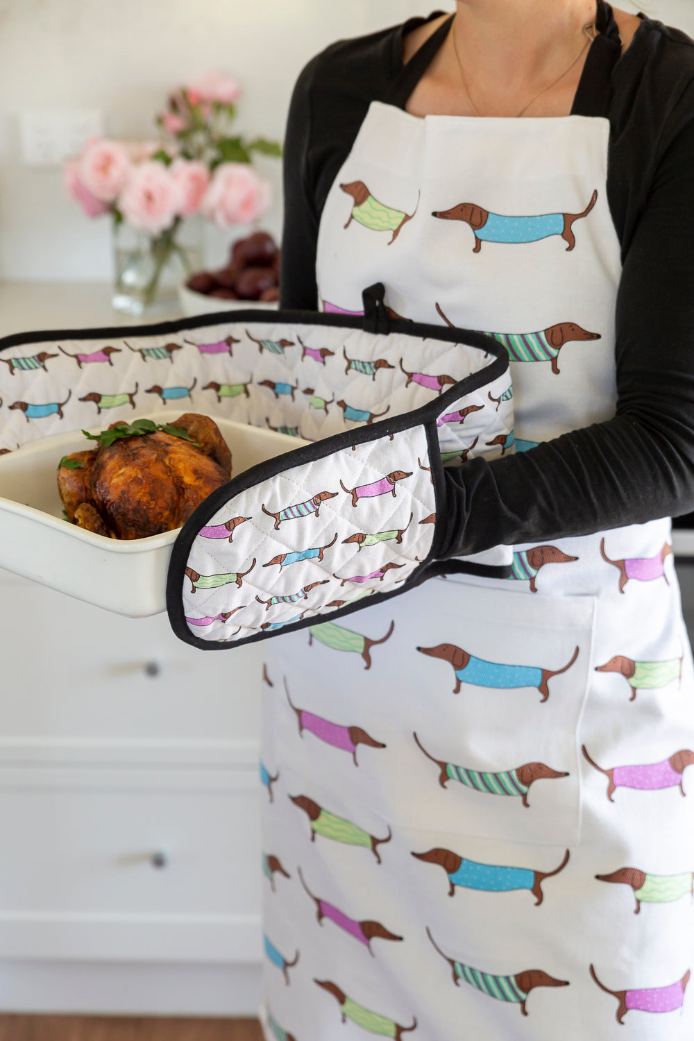Double Oven Glove - Sausage Dogs