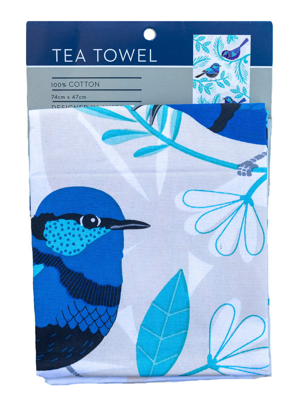 Tea Towel - Blue Wren