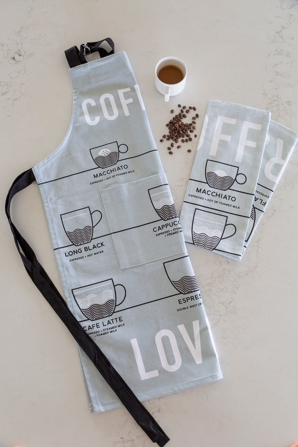 Apron (Heavy Drill) - Coffee Lovers