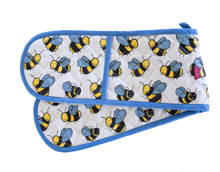 Double Oven Glove - Bees