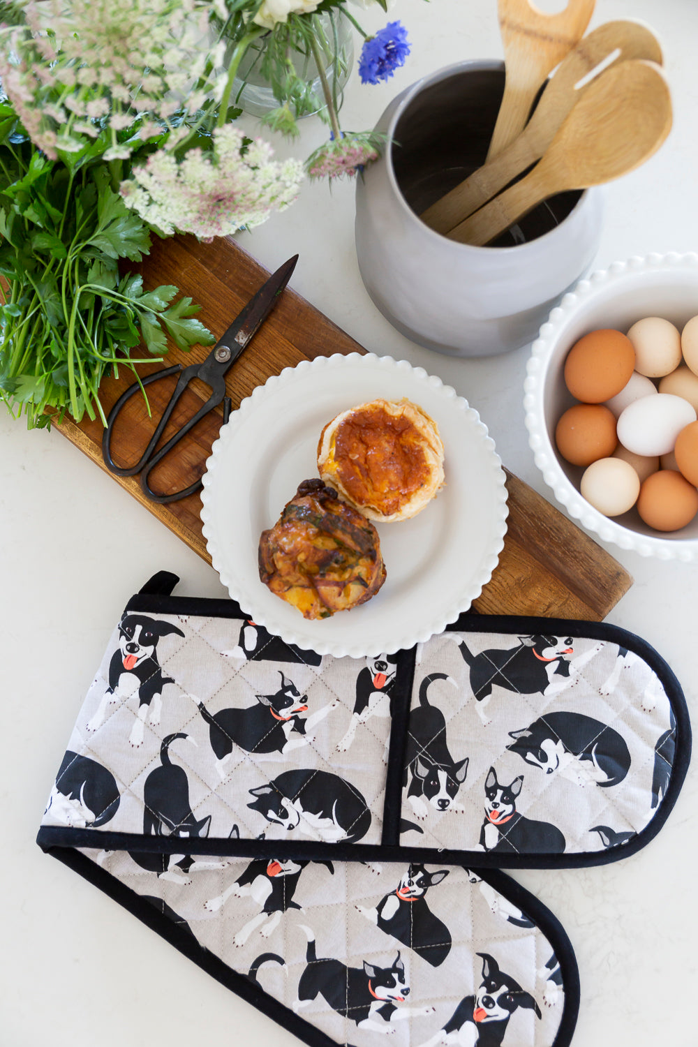 Double Oven Glove - Farm Dogs