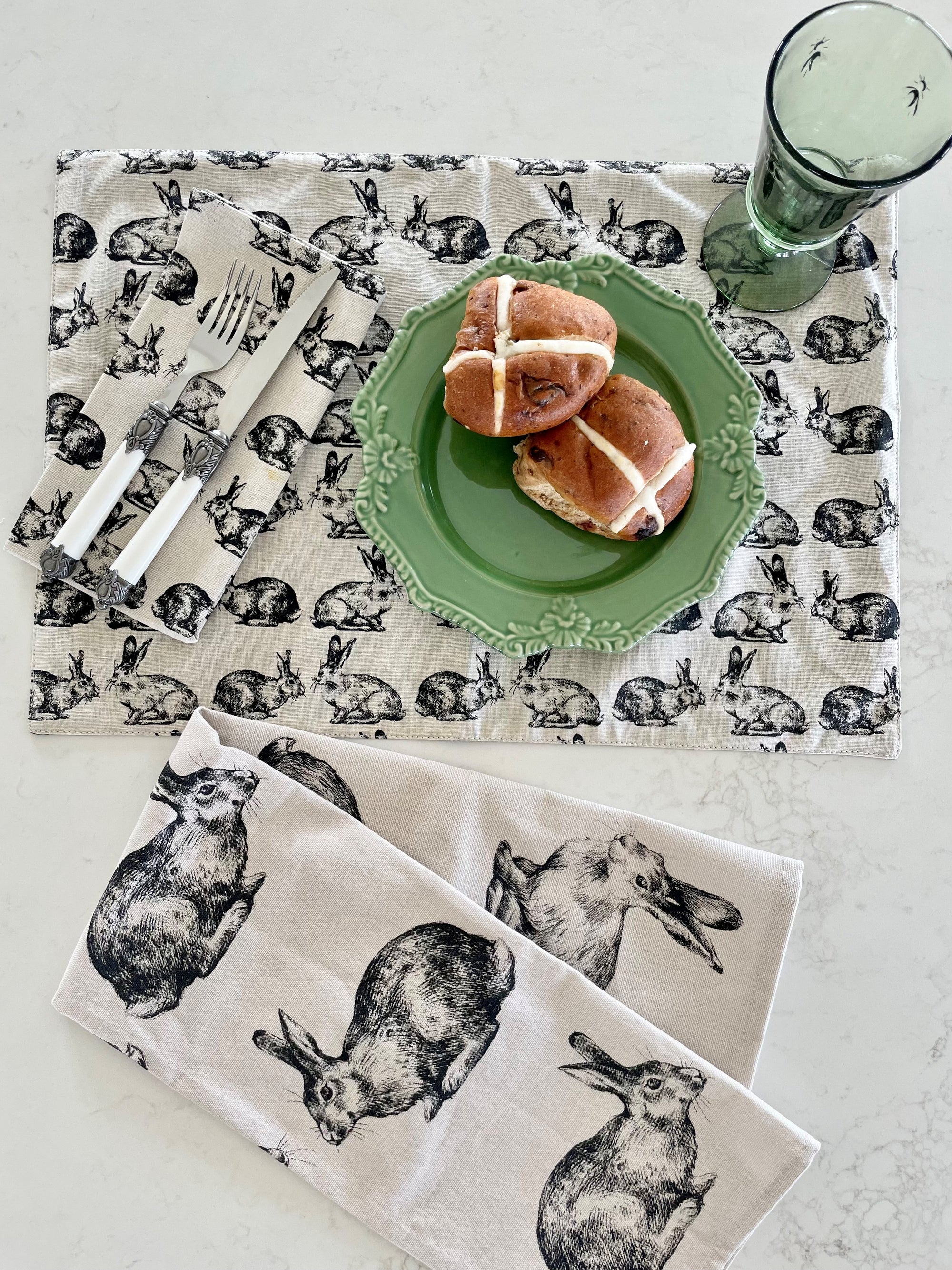 Tea Towel - Hares