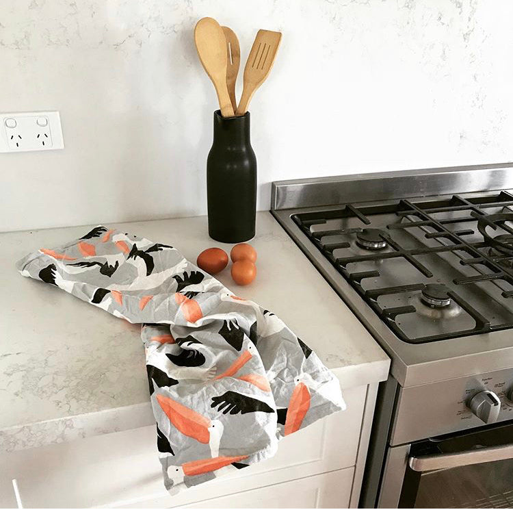 Tea Towel - Pelicans