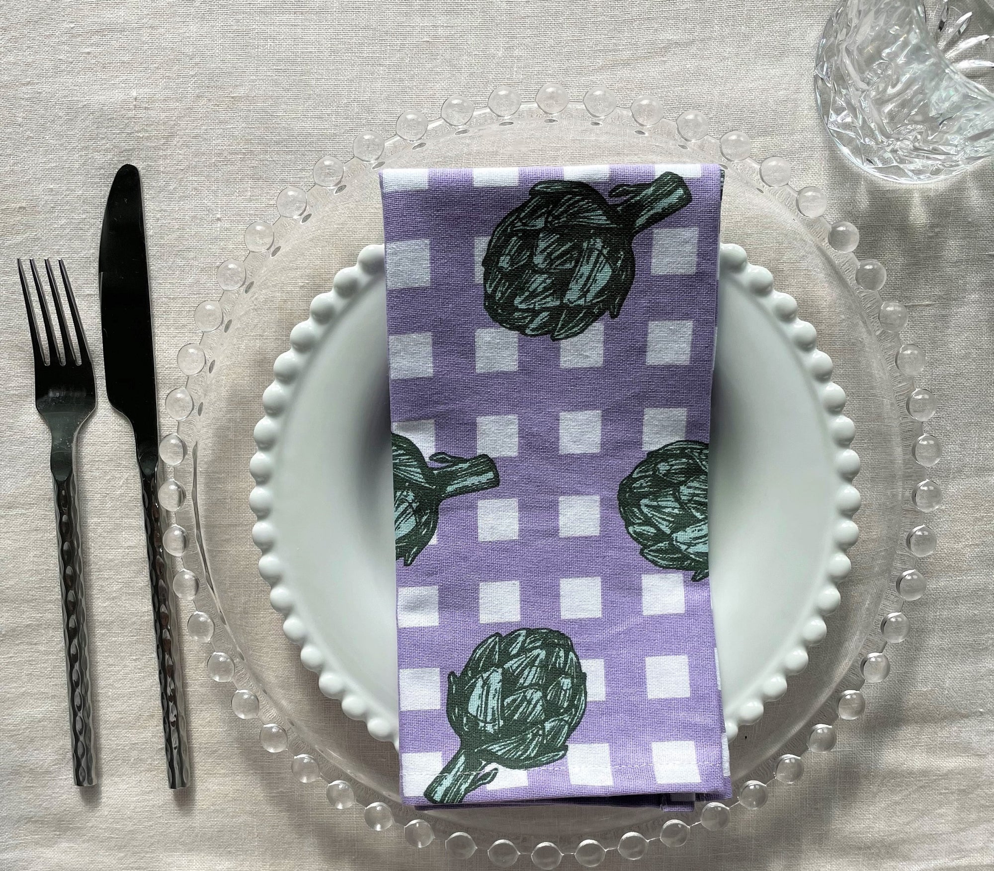 Cotton Napkins - Artichokes (Set of 4)
