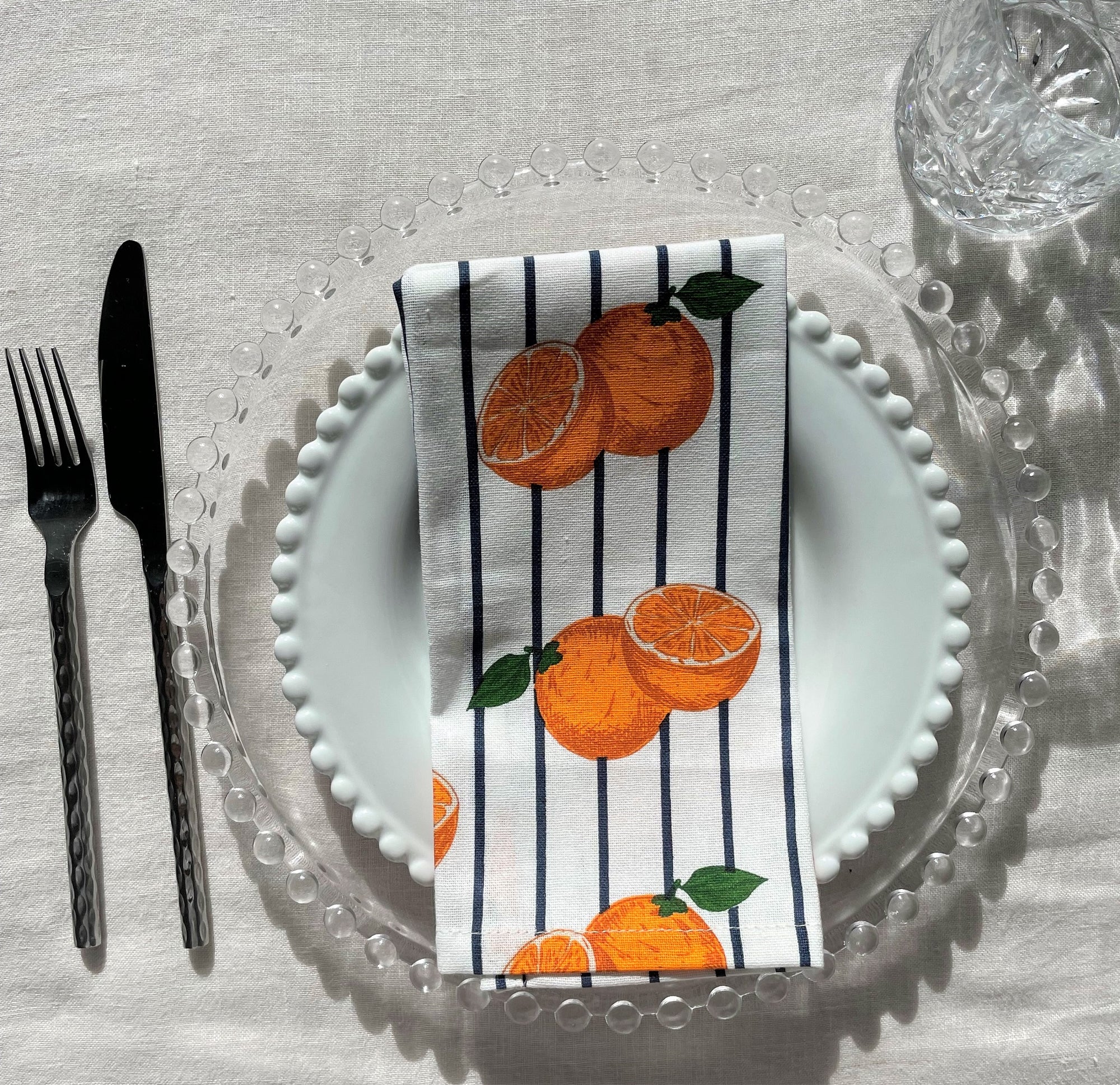 Cotton Napkins - Oranges (Set of 4)