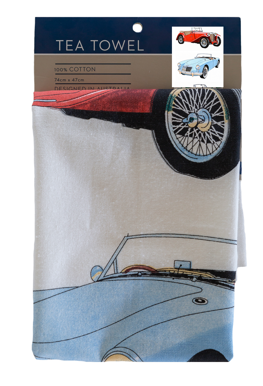 Tea Towel - Classic Cars MG
