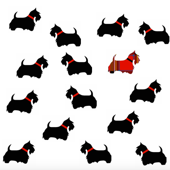 Cotton Napkins - Scottie Dog (Set of 4)