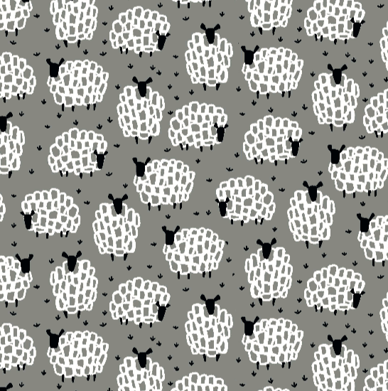 Cotton Napkins - Grey Sheep (Set of 4)