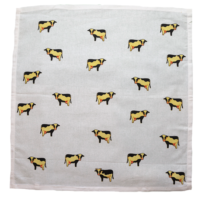 Cotton Napkins - Cows (Set of 4)