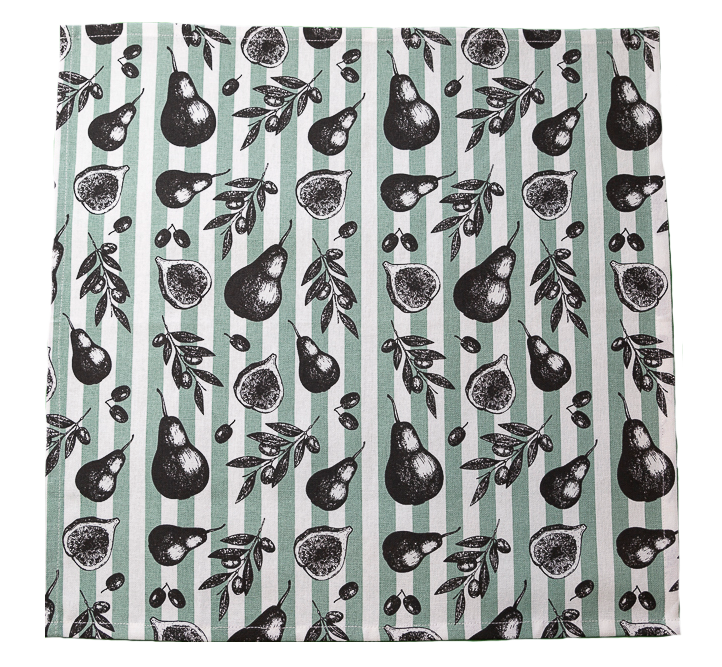 Cotton Napkins - Fig & Pear (Set of 4)