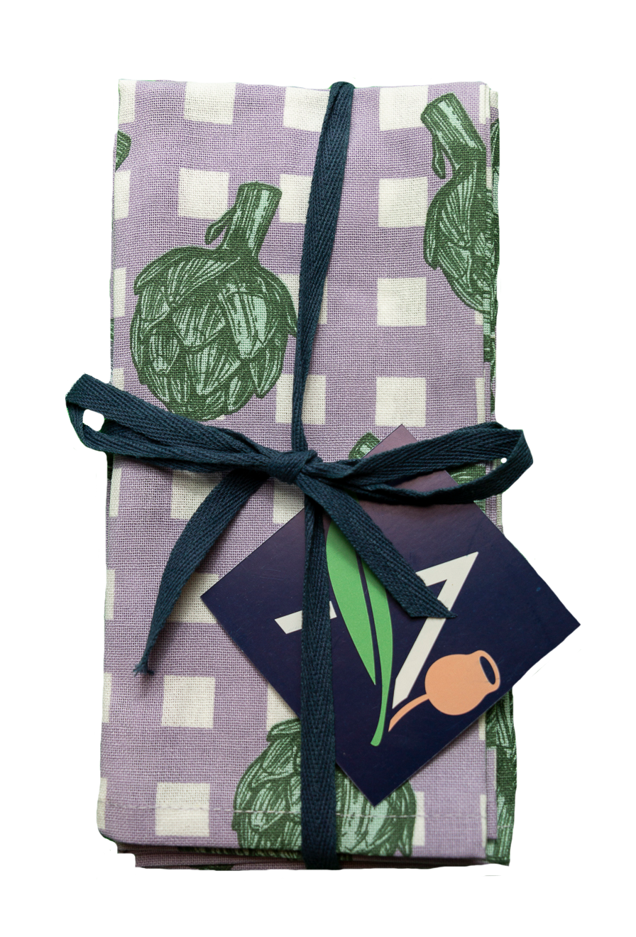 Cotton Napkins - Artichokes (Set of 4)