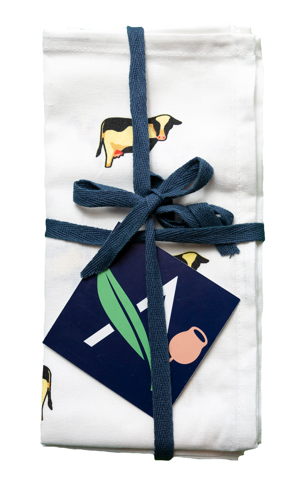 Cotton Napkins - Cows (Set of 4)