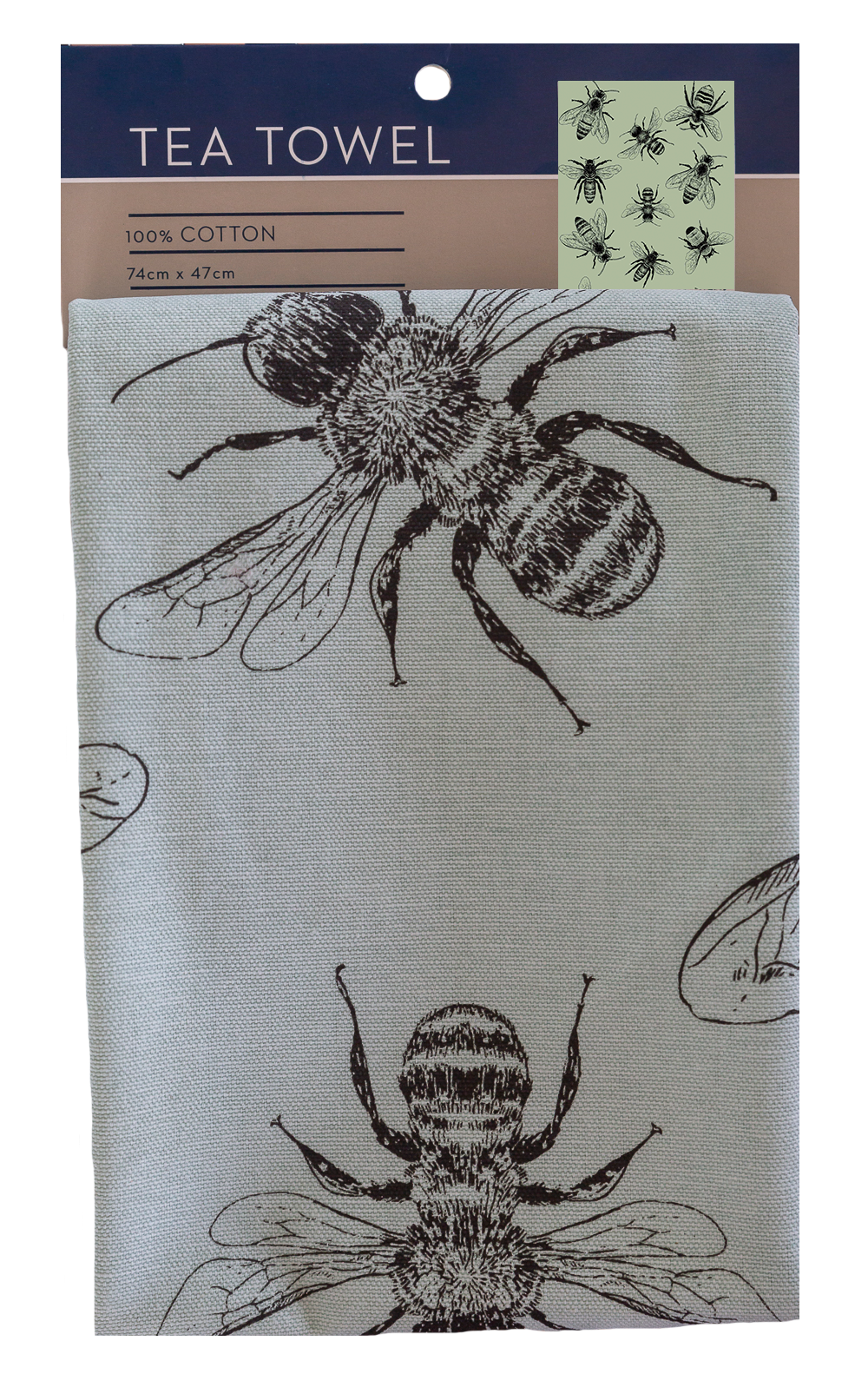 Tea Towel - Sketch Bees
