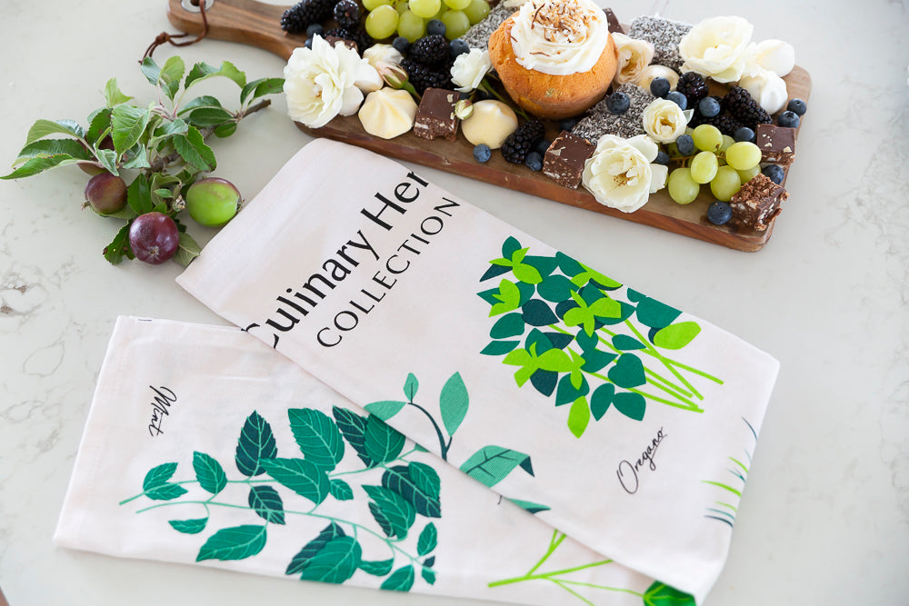Tea Towel - Culinary Herbs