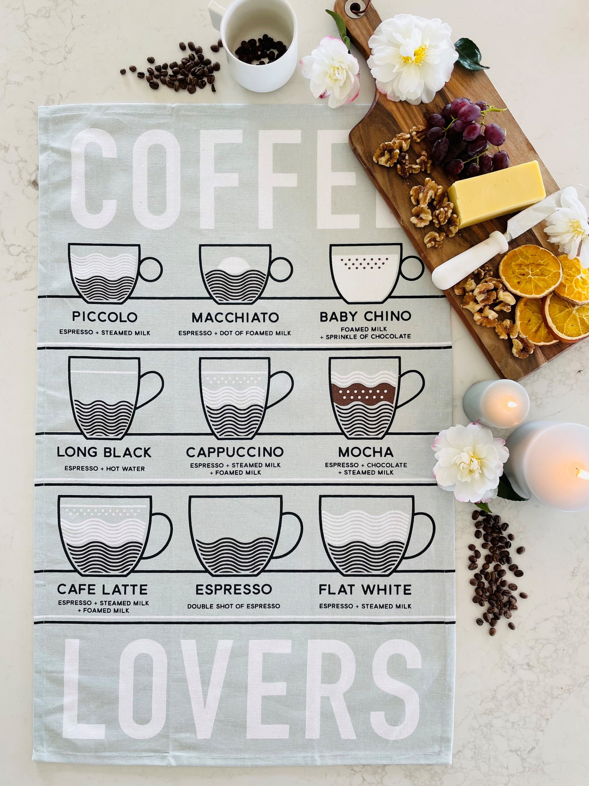 Tea Towel - Coffee Lovers