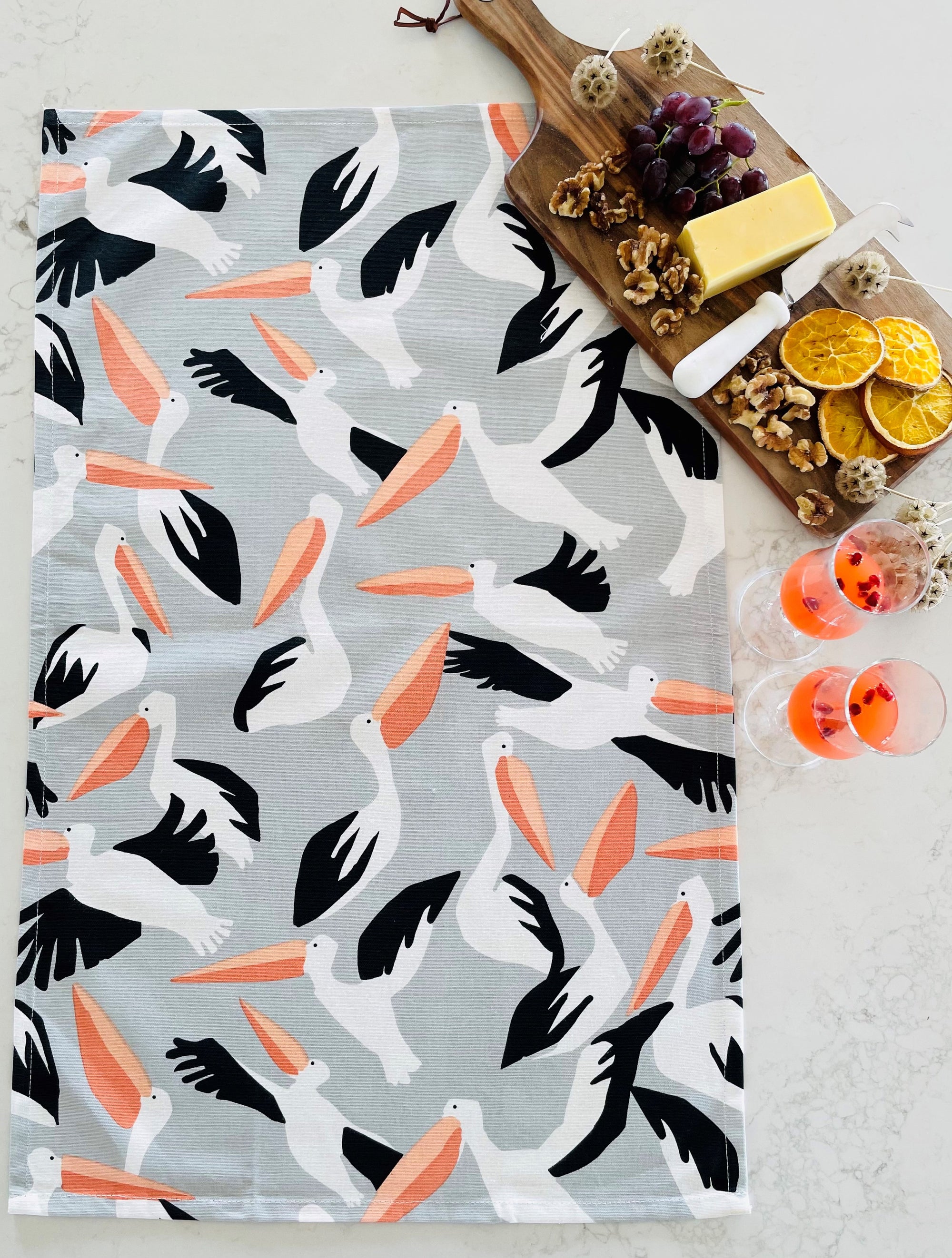 Tea Towel - Pelicans