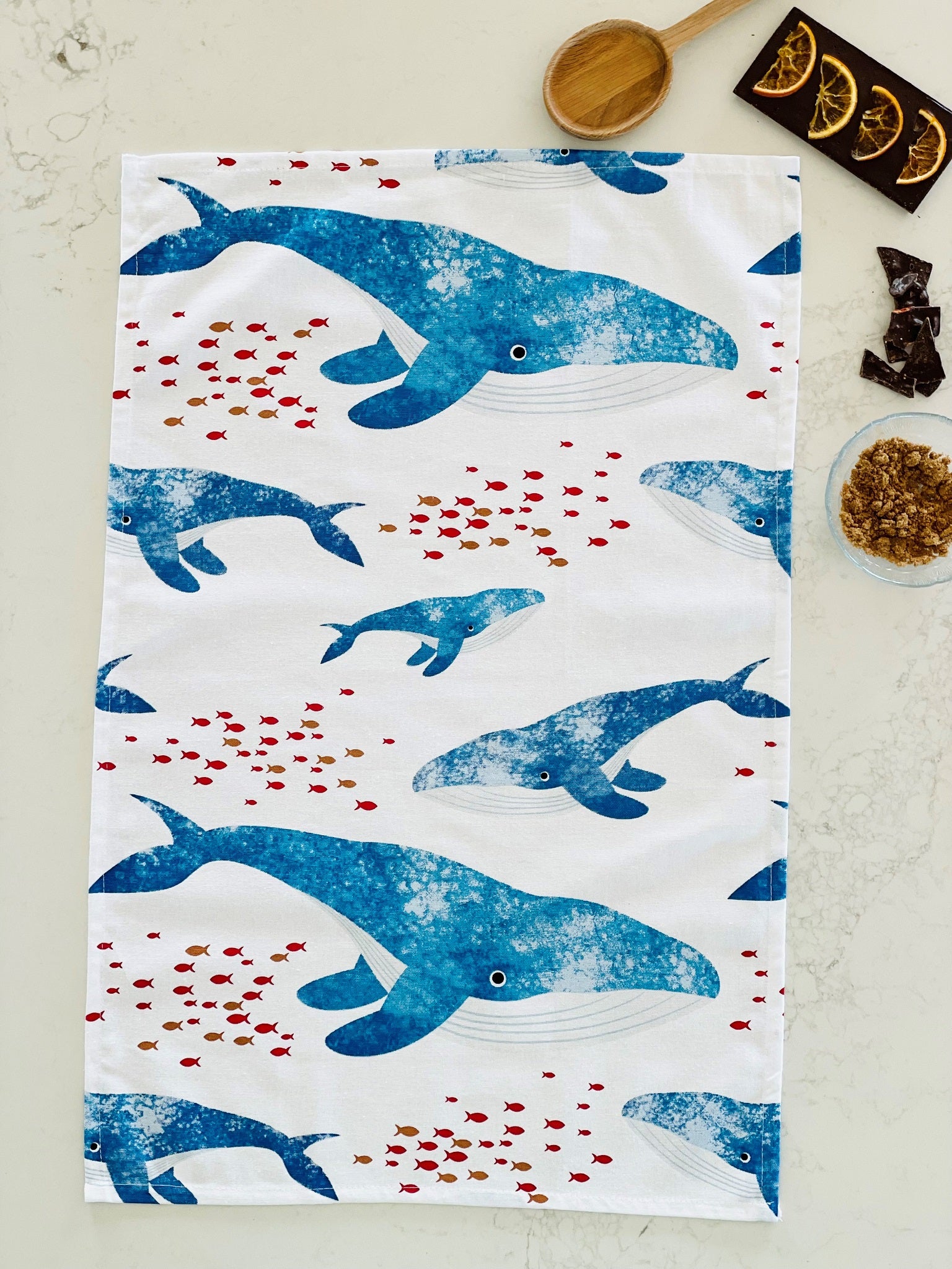 Tea Towel - Whale