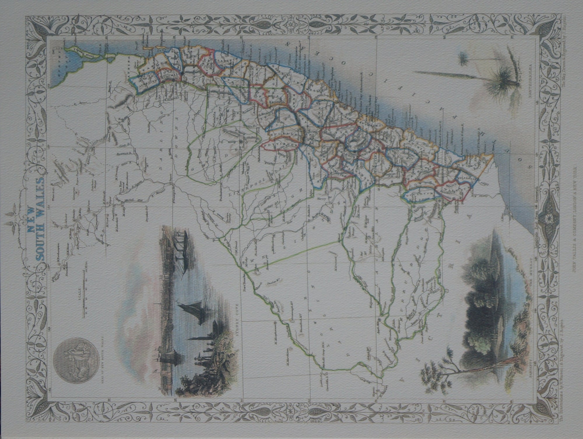 Tallis Map - NSW - Allgifts Australia