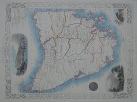 Tallis Map - Tasmania - Allgifts Australia