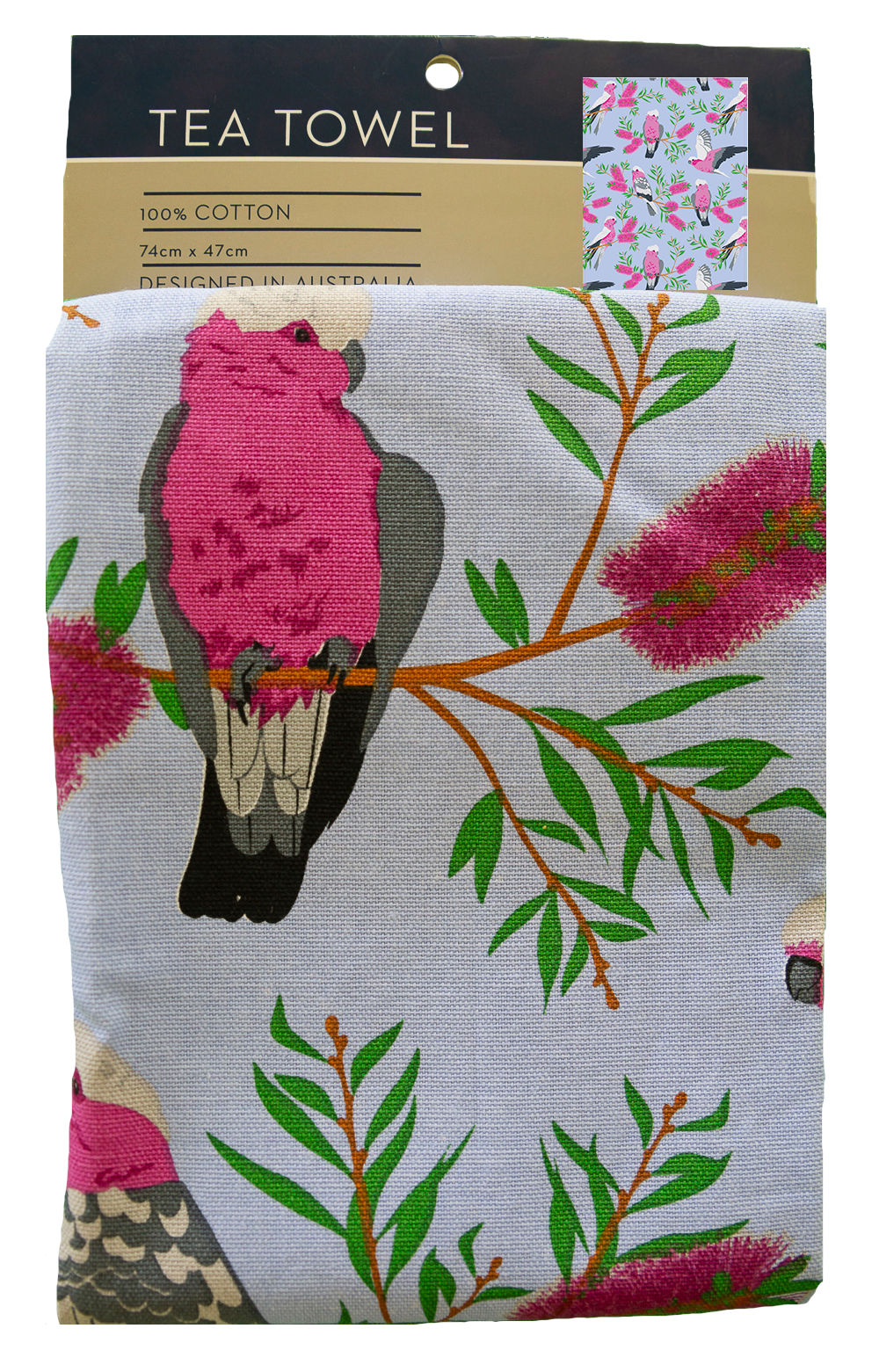 Tea Towel - Galah (Blue)
