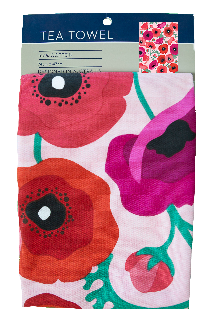 Tea Towel - Poppies