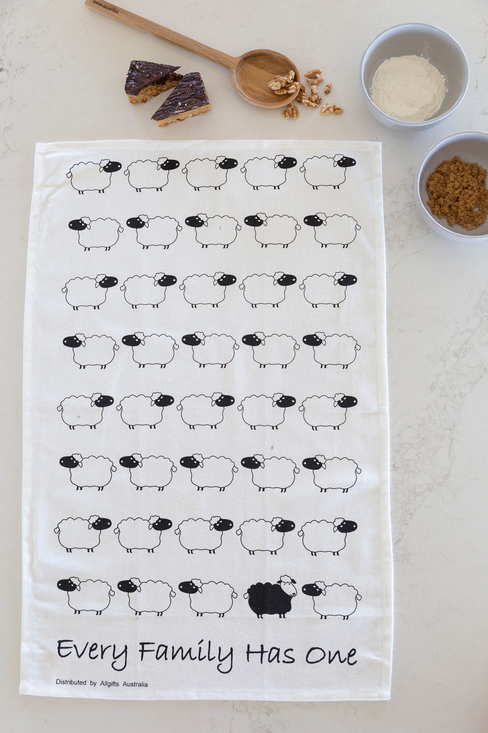 Tea Towel - 'Every Family Has One' Black Sheep