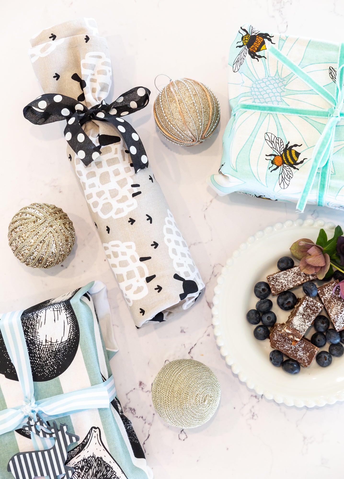 Tea Towel - Flower Bees