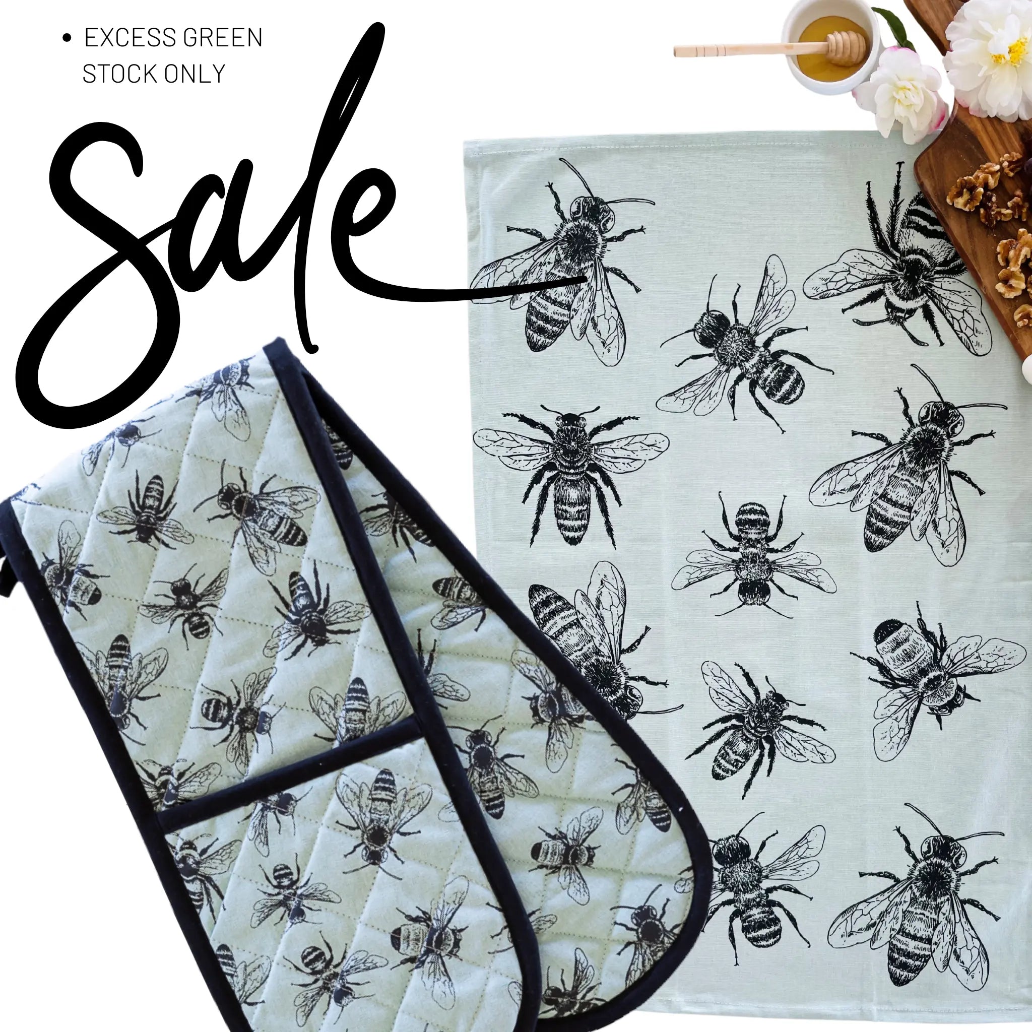 Green-Sketch-Bees Allgifts Australia