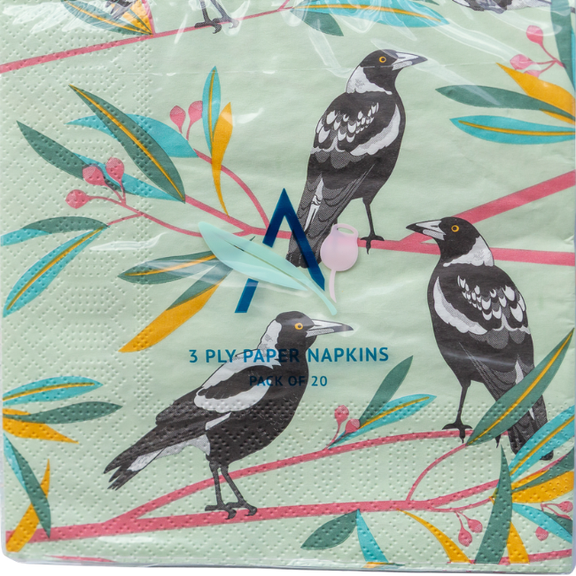 Paper Napkins - Magpies Allgifts Australia