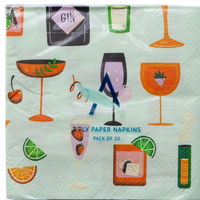 Paper Napkins - Cocktails Allgifts Australia