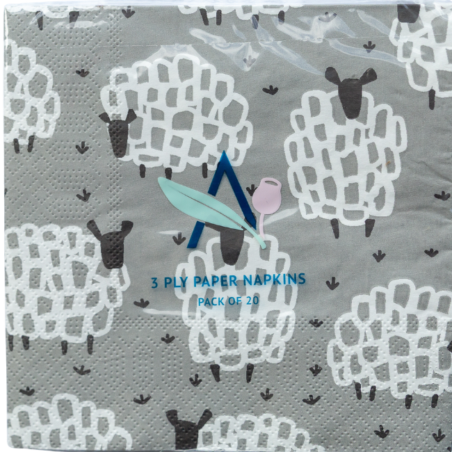 Paper Napkins - Grey Sheep Allgifts Australia