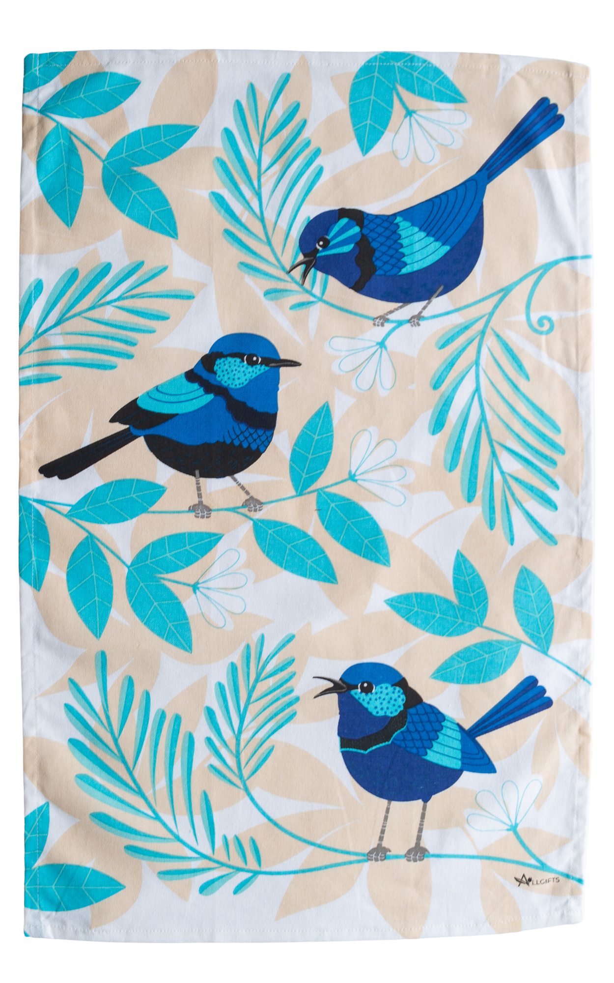 Tea Towel - Blue Wren