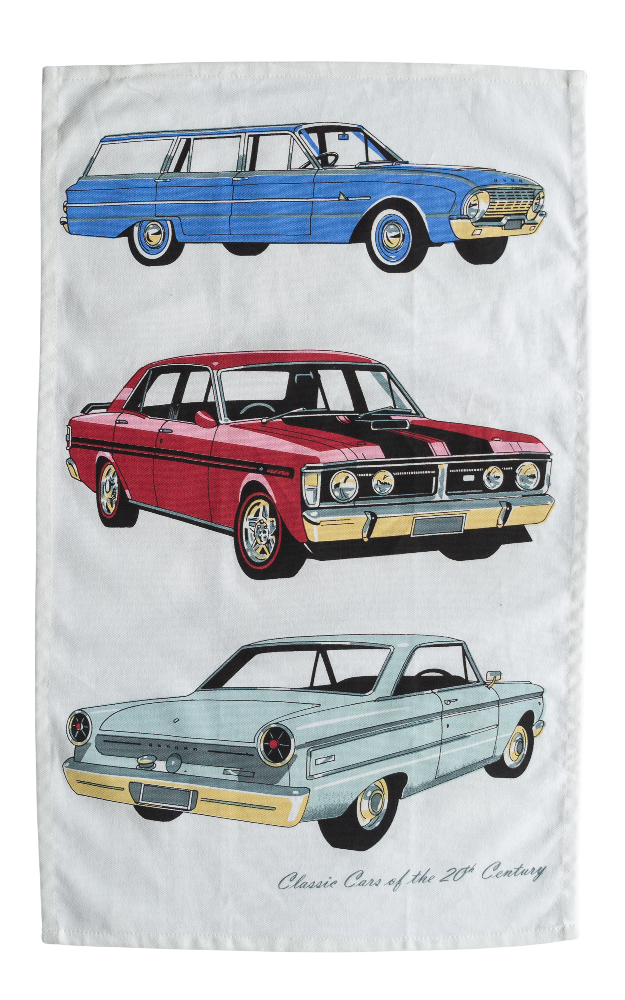 Tea Towel - Classic Cars Falcons