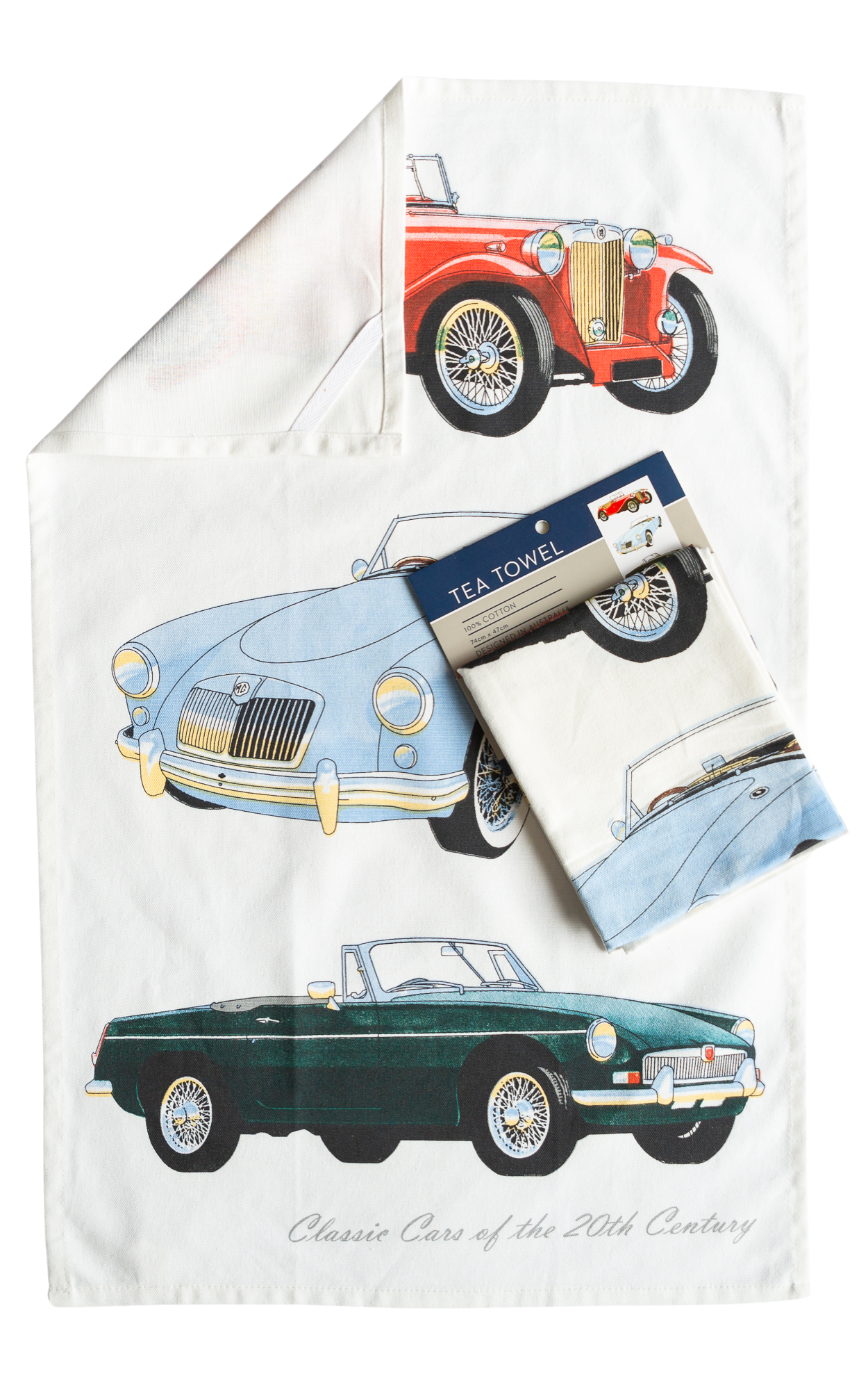 Tea Towel - Classic Cars MG