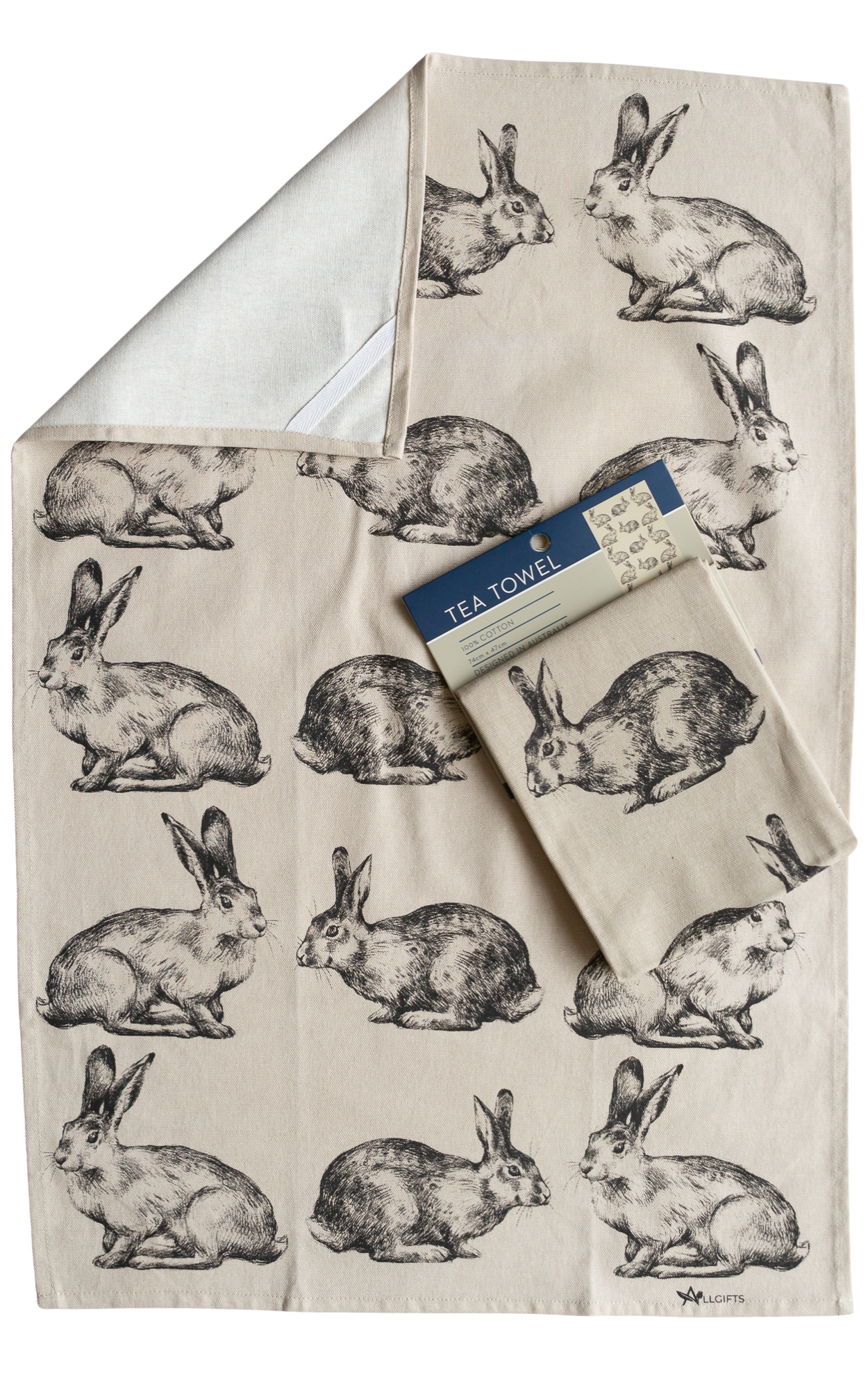 Tea Towel - Hares