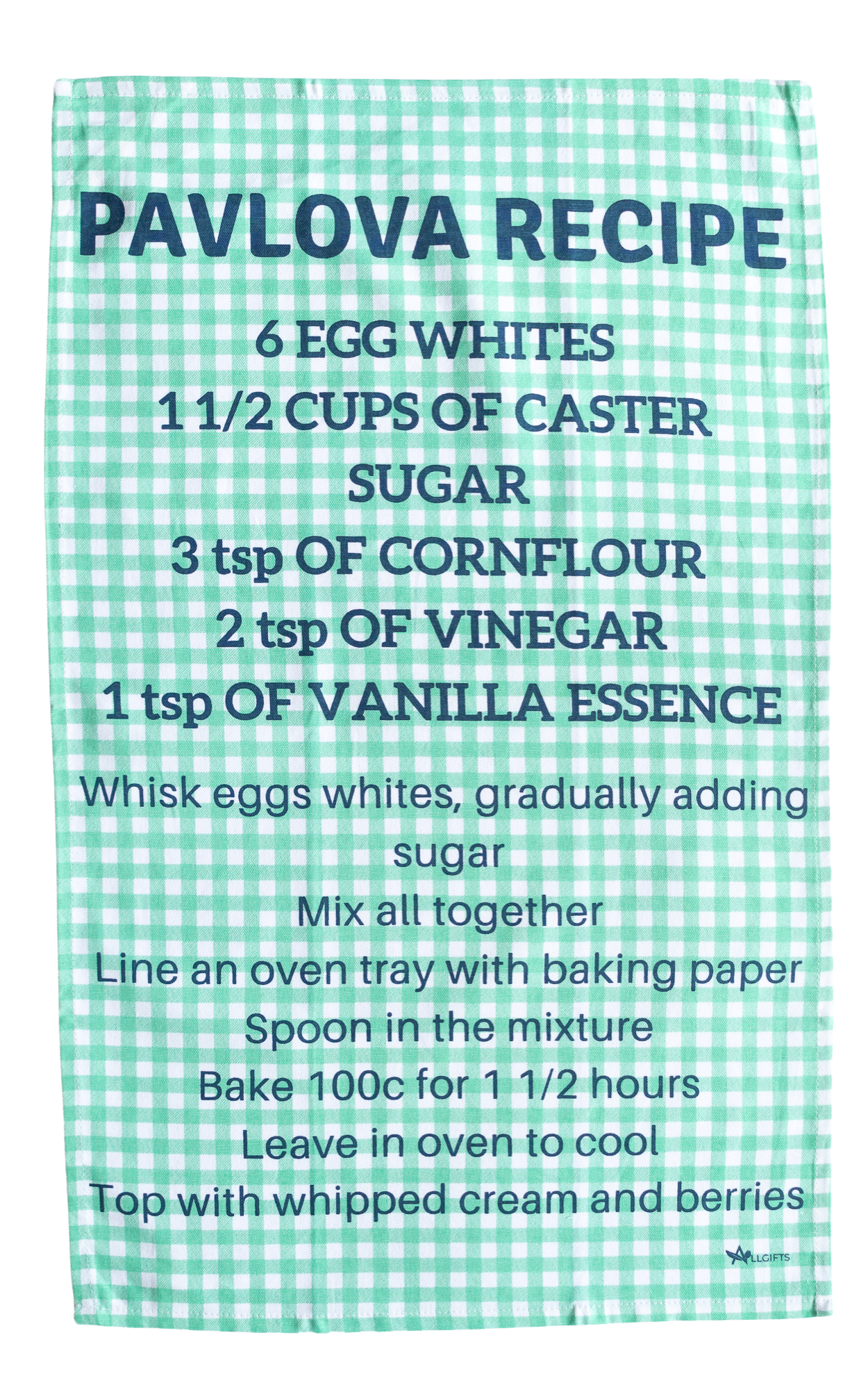 Tea Towel - Pavlova Recipe