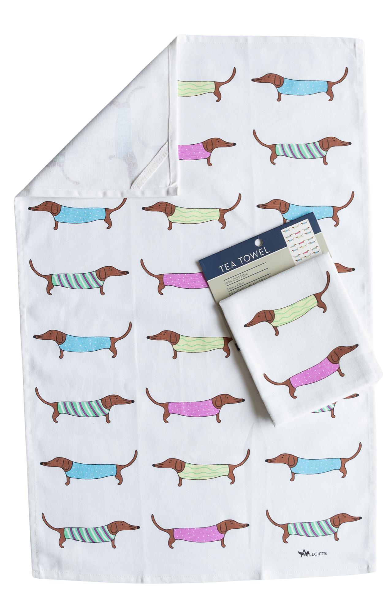 Tea Towel - Sausage Dogs