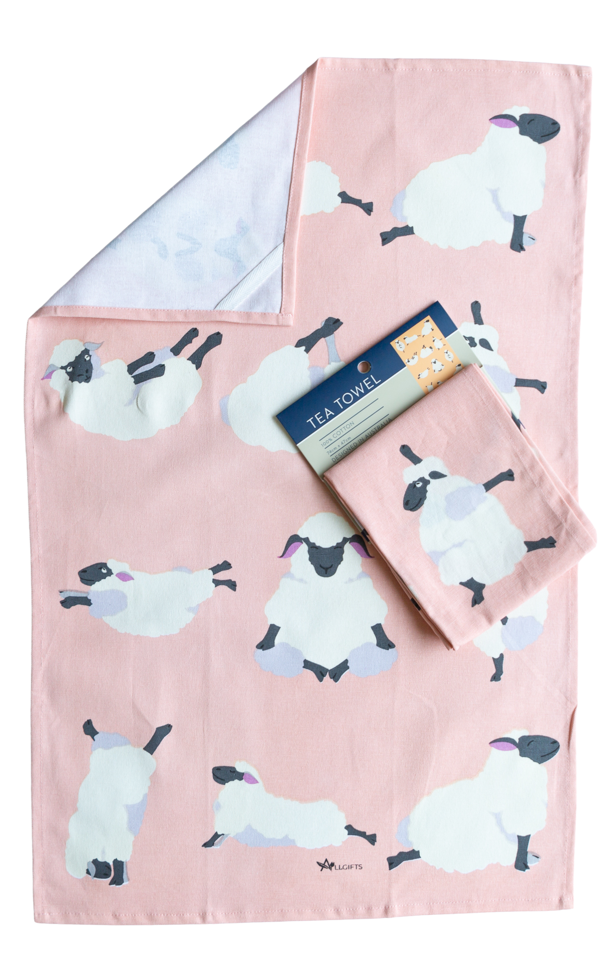 Tea Towel - Yoga Sheep