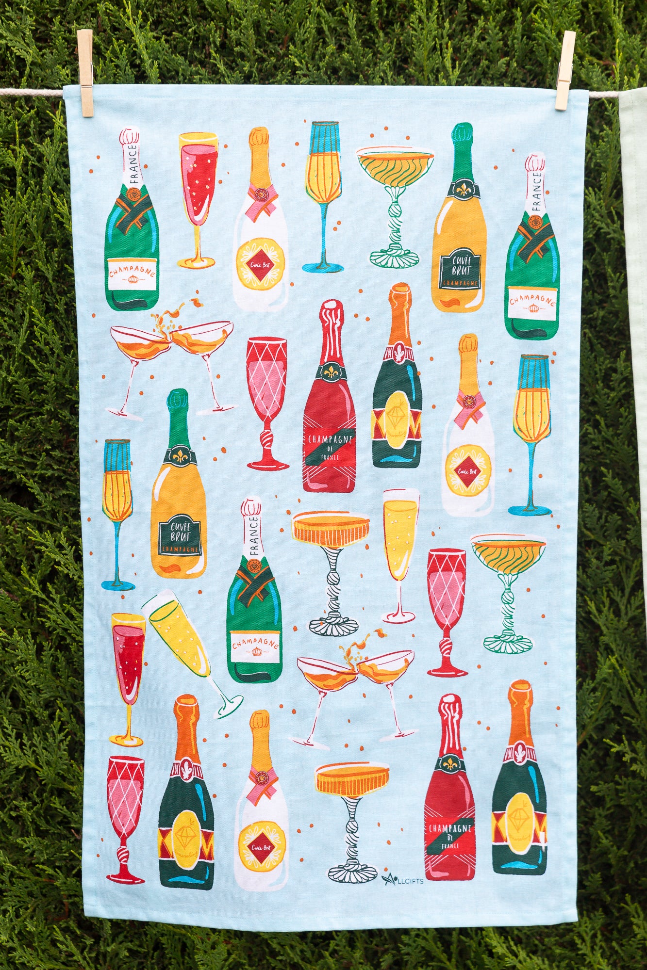 Tea Towel - Champagne